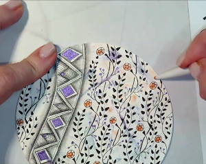 ZENTANGLE CON CEBOLLA MANOS
